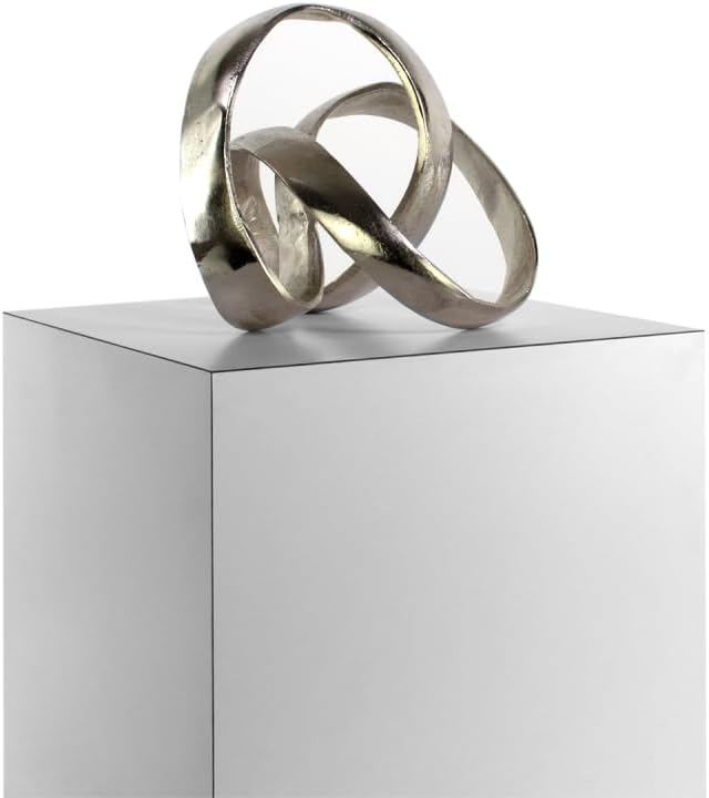 shopPOPdisplays White Laminate Display Pedestal - Fully Assembled - Museum-Quality for Sculptures, Retail Displays, Trophies with Matte Finish - 200 lb. Capacity (18" W x 18" L x 12" H)