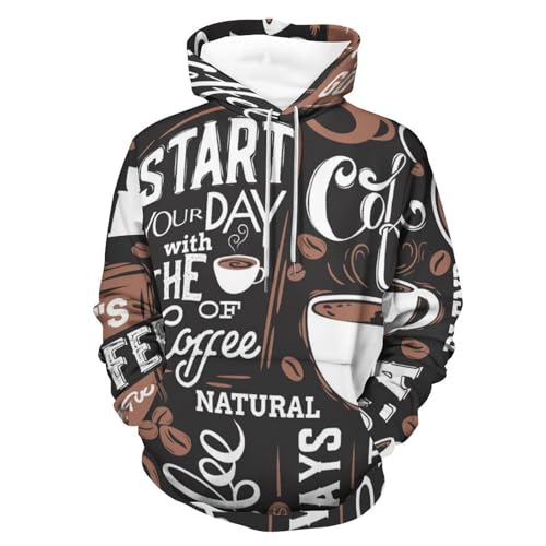 Sweatshirt pull pour homme femme qui ne rétrécit pas couleur café manches longues chaudes