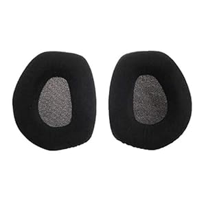 Vervangende oorkussens compatibel met Sennheiser RS 165, 175, 185 hoofdtelefoon | reservekussens | zwart | velours