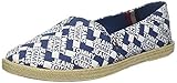  Tommy Jeans Damen Allover Slip on Slipper, Blau Denim Print 901, 41 EU