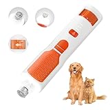 Dog Nail Grinder 7-Speed & 360° LED Light, Professional Pet Nail Grinder for Dogs and Cats, Electric Dog Nail Trimmer Painless Paws Grooming & Smoothing Tool for Large Medium Small Dogs Cats Pets