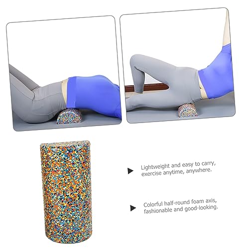 GALPADA Rodillo semicircular de alta densidad para relajación muscular, herramienta de masaje de media espuma para yoga y terapia de tejido profundo, ligero y portátil, entrenador de equilibrio y flexibilidad miniatura 5