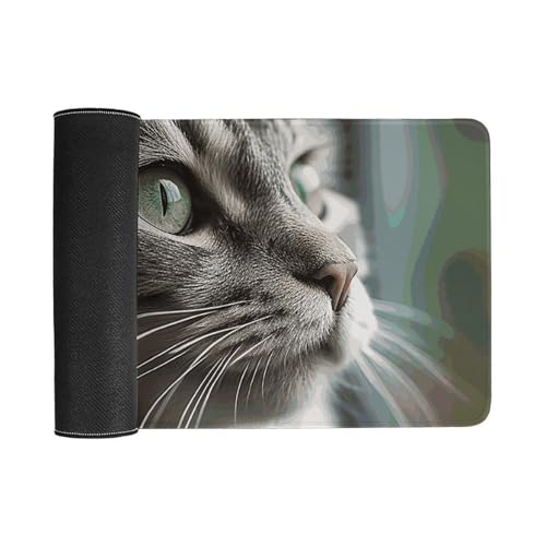 Tapis de souris de jeu imperméable avec base antidérapante chat - 3