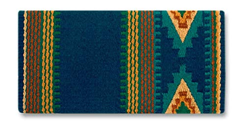 Mayatex Firecracker 36X34 Saddle Blanket Blue/Teal #TOP6