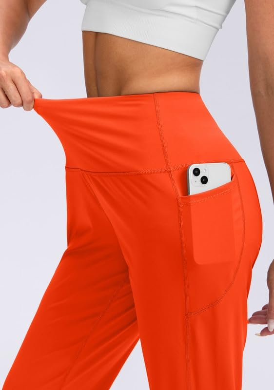 Viodia Women's Joggers with Pockets High Waisted Athletic Workout Yoga Jogger Pants for Women Tapered Sweatpants - Image 3