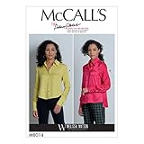 Enthält Nähschablonen, Stoffempfehlungen, Musterstücke, Größenleitfaden und Anleitung für (2) Damenoberteile.