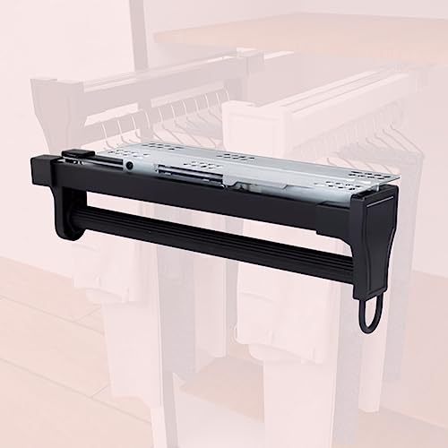 Portage de vêtements réglable LWX : tringle télescopique 30 kg pour armoire et dressing