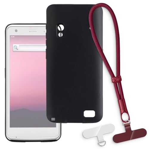 OAGELIM 2-in-1�ی�P�[�X�ƃ��X�g�X�g���b�v Honeywell ScanPal EDA50P �Ƃ̌݊������� ���O���\�ȃ��j���[�h�t���d�b�J�o�[�A����~�ߕ����h�~�O���b�v�n���h�� (�u���b�N + ���b�h)