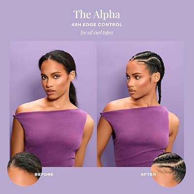 The Mane Choice The Alpha 48H Edge Control, 2 Oz, Smoothes & Nourishes Edges, Hair Gel for Coily, Wavy & Curly Hair, Infused with Pro-Vitamin B5, Aloe & Avocado Oil, Adds Brilliant Shine, Non-Flaking