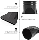 2PCS Professional Blow Dryer Narrow Concentrator - Specific Fit 4.3-4.5cm Diffusers, Black ABS Plastic Nozzle Replacement for Hair Dryer Attachments, Salon-Grade Flat Blow Styling Tools - Image 8