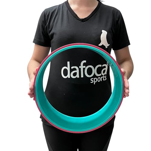 Roda Anel Yoga Magic Wheel Pilates Flow Circle 33CM Rosa Escuro Liftness Dafoca Sports
