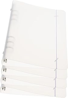 MAGICLULU 8 Peças Capa Protetora A5 Pasta Fichário De Couro Bloco De Notas Livro Fichário Fichário Protetor Fichário Planejador Capa Transparente Diário Fichário Ferro 6 Furos Fichário Capa