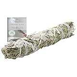 9 Inch White Sage & Juniper Sage Smudge Stick for Home Cleansing & Negative Energy Clearing | Organic White Sage Smudging Wand | Includes Smudge Guide (White Sage & Juniper)