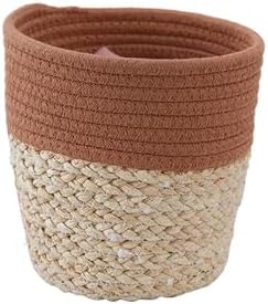 Household Pen Holder Woven Storage Basket Makeup Brush Desktop Stationery Sundry image 3