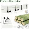 Perchero de pared, ganchos de abrigo plegables de madera resistentes, ganchos retráctiles para colgar bolsos, ropa, llaves, toallas, para baño, entrada (4 ganchos, blanco) 6