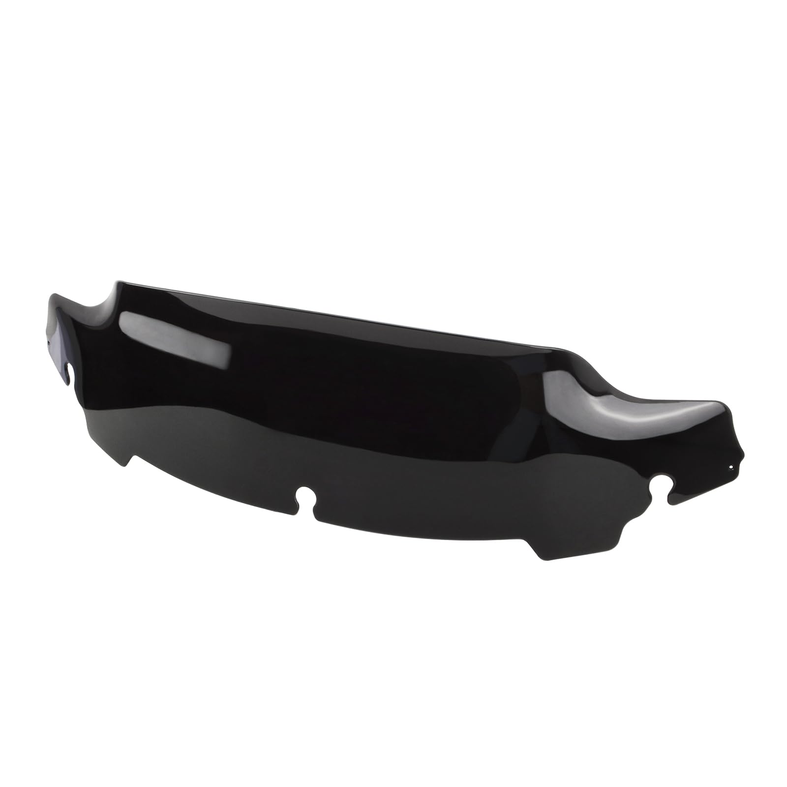 Windschutzscheiben-Splitter, 12,7 cm, schwarz, Wellen-Design, kompatibel für Touring Electra Glide Street Glide 2014 2015 2016 2017 2018 2019 2020