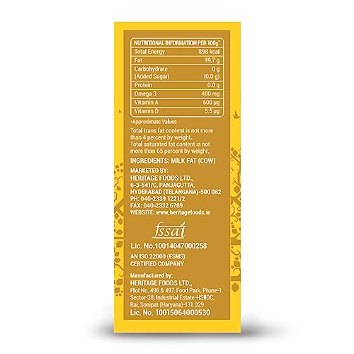 Image of HERITAGE COW GHEE 1l liter CEKA PACK (Pack of 3)