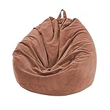 Ocasiones: Esta funda de puf pera (sin relleno) ofrece un buen tiempo de descanso, es muy adecuado para uso en interiores y exteriores, relájese con la familia en sala de estardormitorio, patio, oficina, jardín, etc.