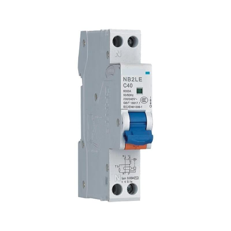 Disyuntor de corriente residual NB2LE 1P+N de 6 kA: seguridad eléctrica de alta sensibilidad