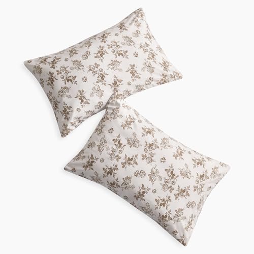 Wake In Cloud E-H1602-51X66(M) Cottagecore Pillow Cases, Floral Shabby Chic Vintage Flower Shabby Chic Coquette Aesthetic, Set Of 2 Soft Pillowcases Pillow Shams Covers thumb #1