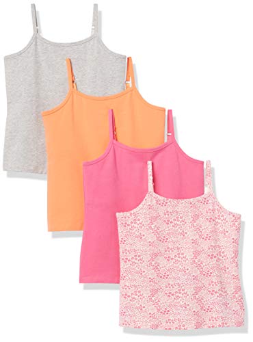 Image of Amazon Essentials Girls and Toddlers' Shelf Layering Camisole, Pack of 4