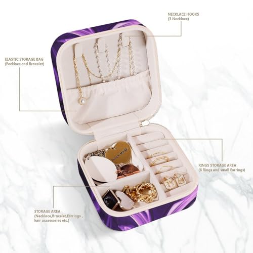 Boîte à bijoux violette de qualité supérieure pour vos pendentifs - 6