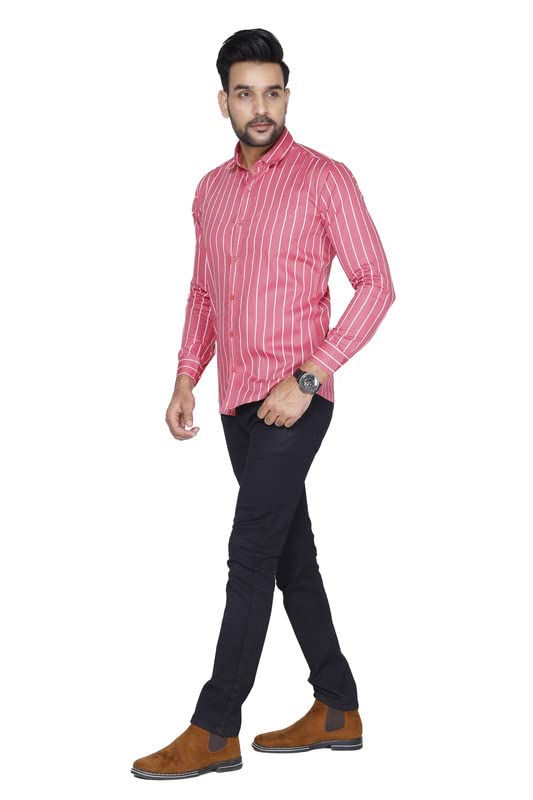 Image of Pure Cotton Solid Slim Fit Semi Casual Shirt for Men's & Boy's (Pack of 1)