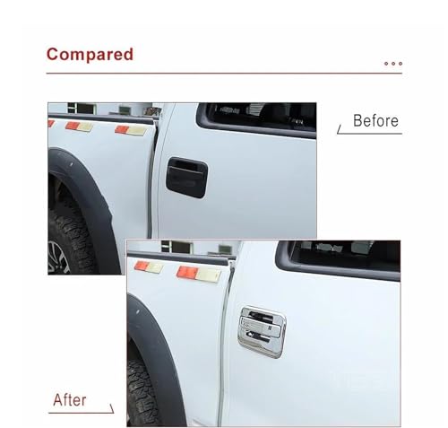 Cubierta para Ford F150 Raptor 2009-2014: accesorios de pegatinas de coche en carbono 3