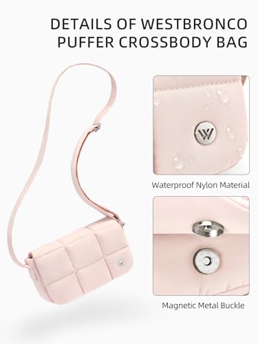 Image of WESTBRONCO Small Crossbody Bags for Women, Shoulder Handbags, Satchel Purse with Adjustable Strap
