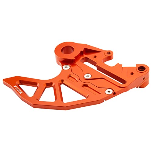 TUSK Rear Brake Caliper Support w/Brake Disc Guard Orange for KTM 350 XC-F 2023-2025