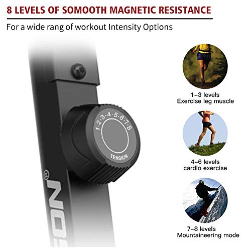 HARISON Indoor Exercise Bike Stationary with Magnetic Resistance Upright Bike for Home Office Cardio Workout Bike Training With LCD Display