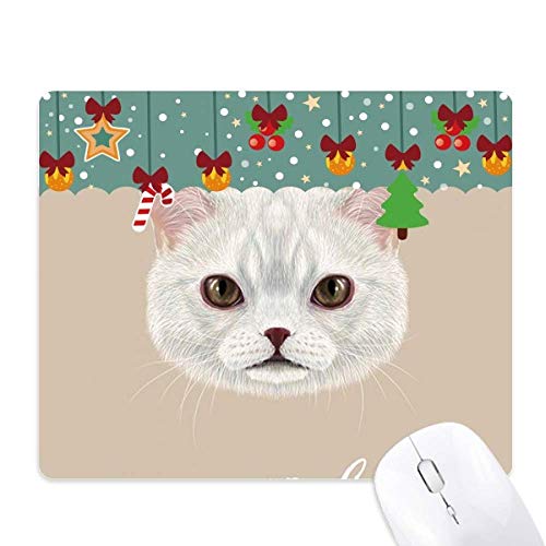 Alfombrilla de ratón para gatos que evita deslizamientos en escritorios modernos blancos