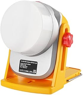 Cordless LED Work Light Portable Outdoor Indoor Rotating LED Camping Light 18W 1600LM Floodlight for Car Repairing,Workshop Compatible with Dewalt 14.4V-20V DCB184 XR DCB180 DCB200 Li-ion Battery