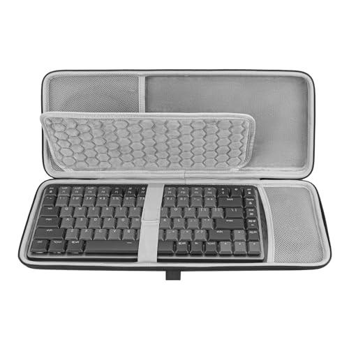 Geekria 75% Keyboard and Mouse Case, Portable Hard Shell Travel Bag for 84 Keys Computer Mechanical Gaming Keyboard, Compatible with Logitech MX Mechanical Mini, Keychron K3 Version 2