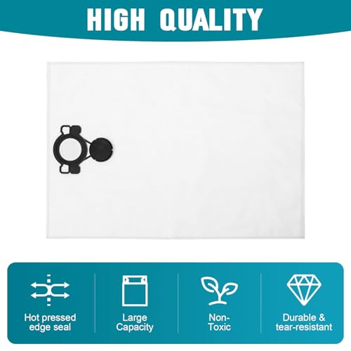 5 Pack Dust Vacuum Bags Fit for Makita W107418353 Vacuum Filter Bag Compatible With Makita VC4210L 11 Gallon Wet/Dry Hepa Filter Dust Extractor/Vacuum by CHAR YONG - Image 5