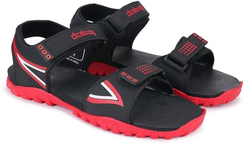 Image of density Men Sandals (Red, 6)|STYLE 176