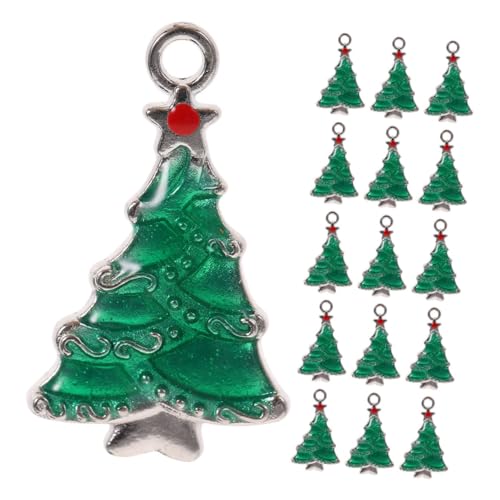 Breloques sapin de Noël en émail pour création de bijoux DIY et loisirs créatifs festifs