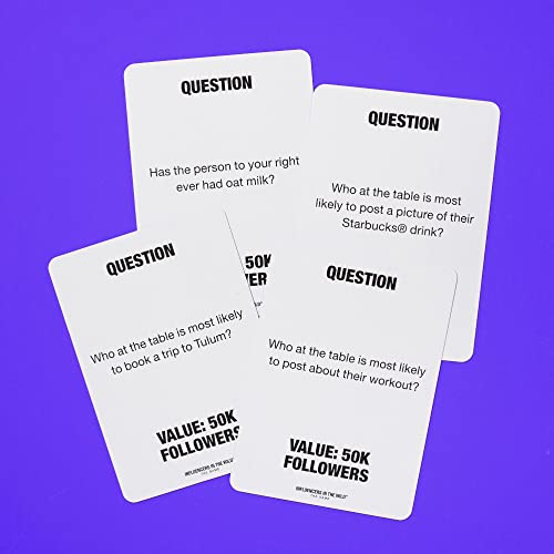 Influencers In The Wild Board Game - 2-6 Players - Built By Tank Sinatra & Tank's Good News - Social Media Board Games For Adults, Social Media Merchandise Card Games For Adults #TOP6