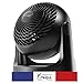 Woozoo® by Ohyama, wydajny i cichy wentylator biurkowy / stołowy, wyprodukowany we Francji, 31W, obracany o 360°, 3 stopnie prędkości, do powierzchni 23m² - Woozoo PCF-HE18 - czarny