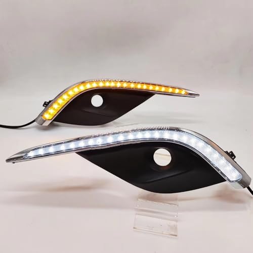 Luz DRL de circulación diurna bicolor para Mazda 6 con cubierta antiniebla impermeable integrada 4