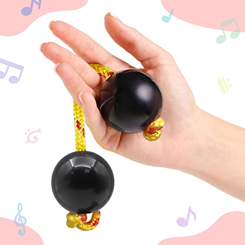 Generic 1 par ABS Hand Shaker Sand Balls Instrumento Kashaka, Dupla Cabaça Percussão, Music Egg Shak