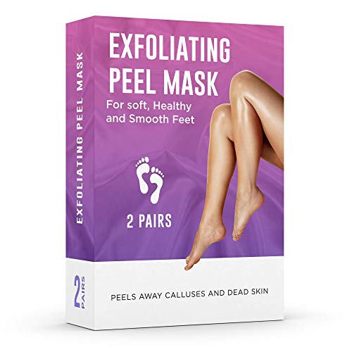 Exfoliating Foot Peel Mask, 2 Pairs of Foot Care Product for Men & Women, Rough and Dead Skin Remover with Natural Ingredients