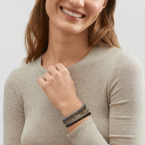 Silpada 'Glam And Glow' Pyrite, Onyx, Hematite And Labradorite Bead Bracelet, 7.5" #TOP3
