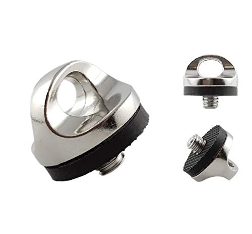 Mind Care Essentials - Tornillo adaptador para correa de cámara de 1/4", color plateado Cover