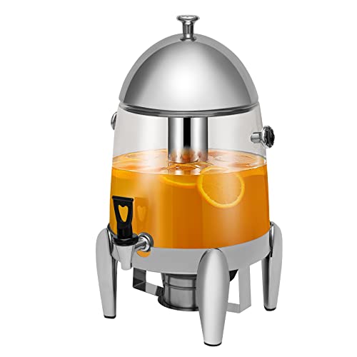 Hot Beverage Dispenser, Hot Drink Dispenser 12L/3.2Gal Warmer Electric Coffee Tea Chocolate Machine Electric Beverage Dispenser Chafer Adjustable Temp 95-185°F (Clear Drink Dispenser)