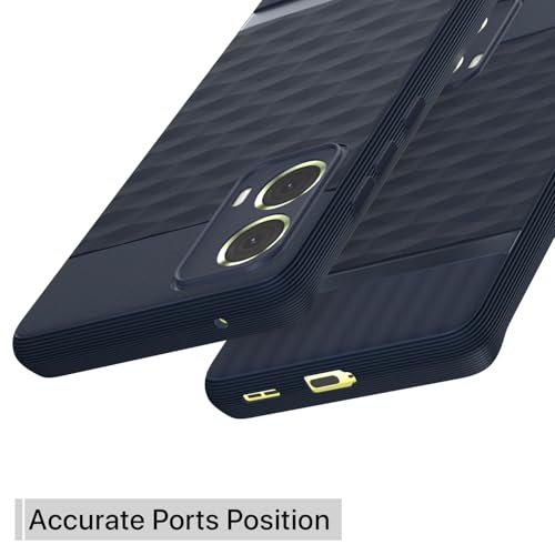 Image of Outlouders Back Cover for Moto G85 5G | TPU Soft Flexible Shockproof | Full Camera Protection Back Case (Blue)