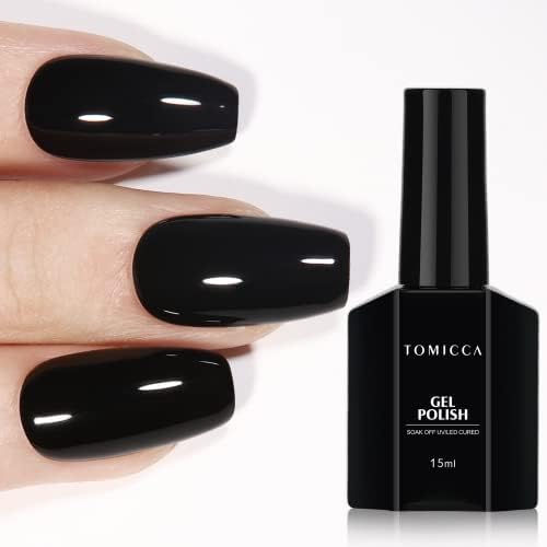 TOMICCA Lakier do paznokci żelowy biały, 15 ml lakier UV biały Soak Off lakier żelowy sztuka paznokci manicure DIY lakier UV lakier do paznokci prezent