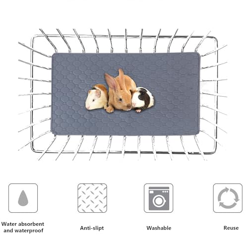 Carjuvel Pacote Com 2 Forros Laváveis Para Gaiola De Porquinho-Da-Índia 61 Cm X 45 - Cama Reutilizáv