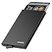 LUNGEAR Credit Card Holder RFID Slim Card Wallet Pop up Design Card Protector for Men or Women Aluminium Up to Hold 6 Cards(balck)