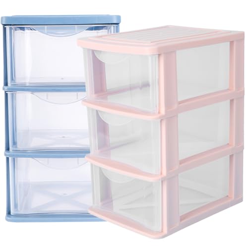 Vaguelly 2 Cajas Caja De Almacenamiento Del Cajón Oficina En Casa Hogar Cajón De Maquillaje Delgado Organizador De Cajones Multifuncional Almacenamiento De Cajones Para Páginas